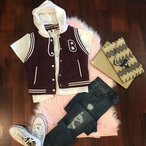 Sleeveless Varsity Vest